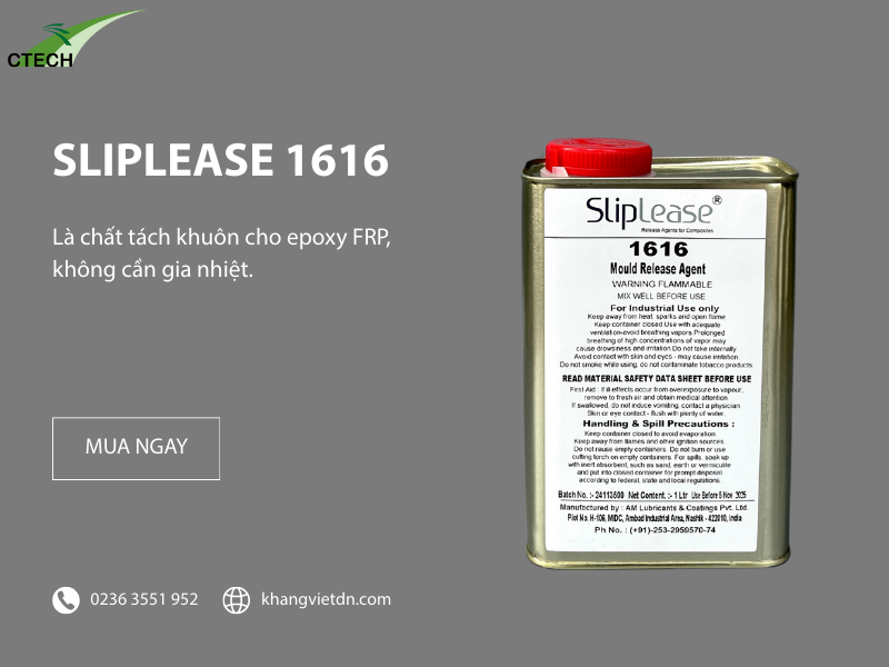 sliplease chất tách khuôn composite