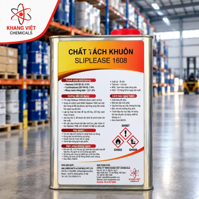 Sliplease 1608 là chất tách khuôn bán vĩnh viễn gốc dung môi
