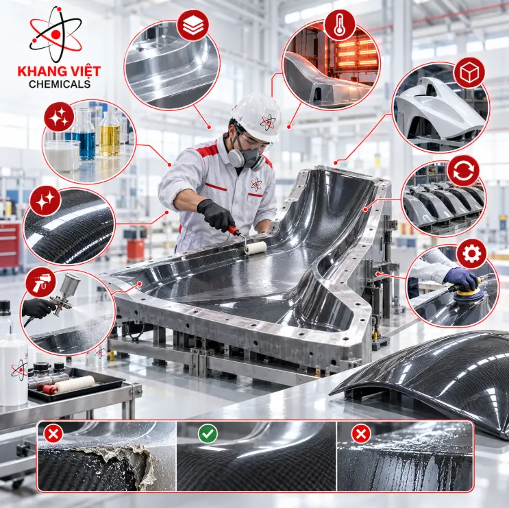 Yêu cầu đối với chất chống dính Composite