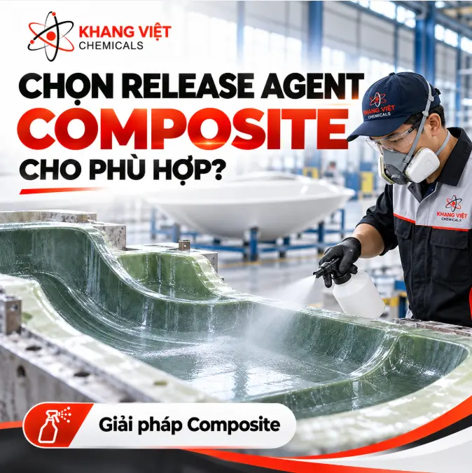 Tìm hiểu cách chọn release agent Composite theo resin, gelcoat, vật liệu khuôn, bề mặt và phương pháp sản xuất để hỗ trợ tháo khuôn ổn định hơn.