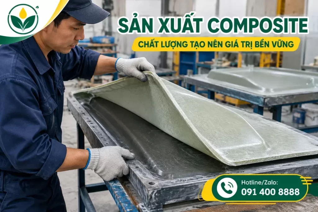 Tháo sản phẩm khỏi khuôn sau khi dùng chất tách khuôn composite